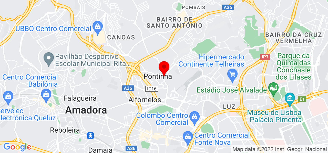 Jobyson Arruda - Lisboa - Odivelas - Mapa