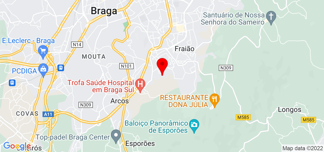 Dami - Braga - Braga - Mapa