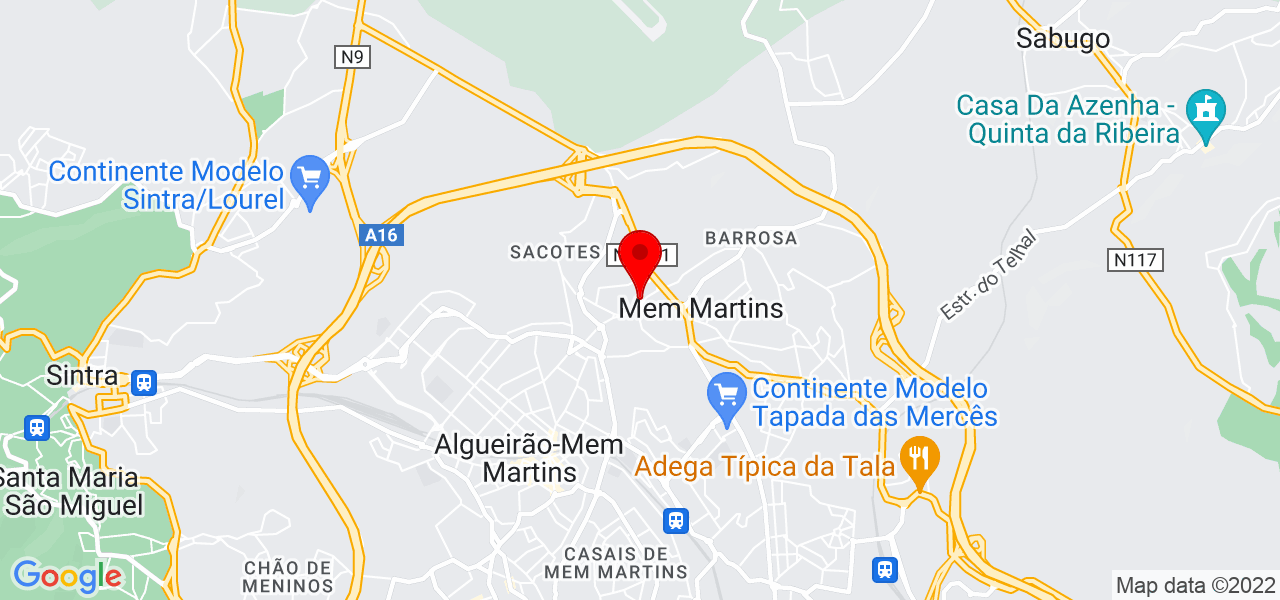 Deivid Pimentel - Lisboa - Sintra - Mapa