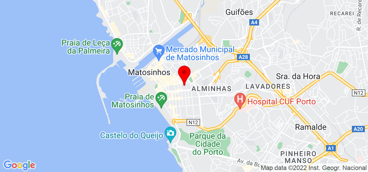 M&oacute;veis em Palete - Porto - Matosinhos - Mapa
