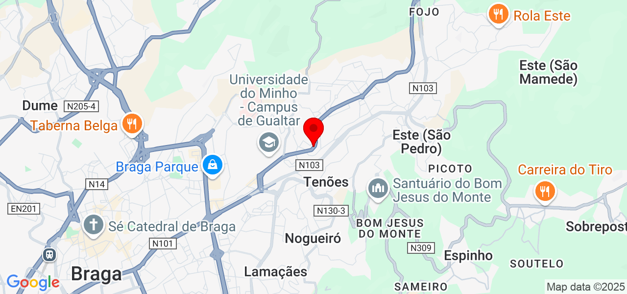 Gilmar JB - Braga - Braga - Map