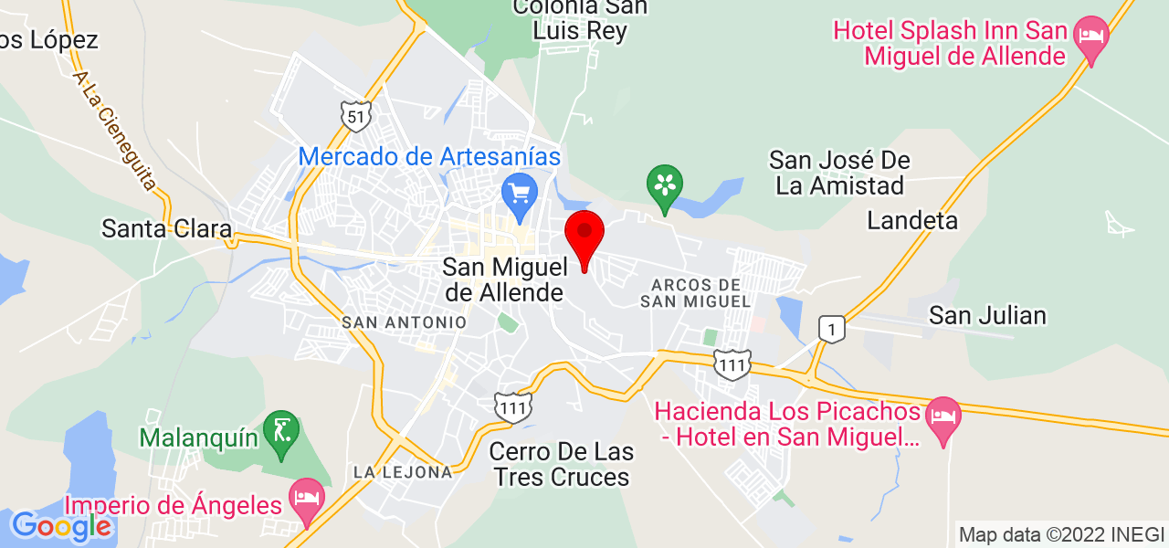 Viridiana - Guanajuato - San Miguel de Allende - Mapa