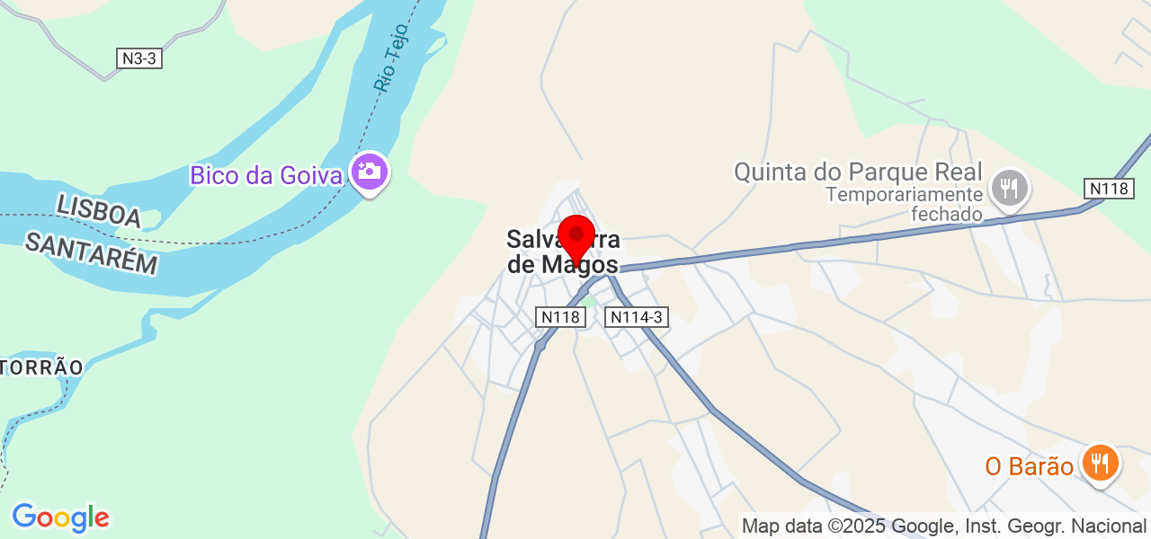 Bene Alceu - Santarém - Salvaterra de Magos - Map
