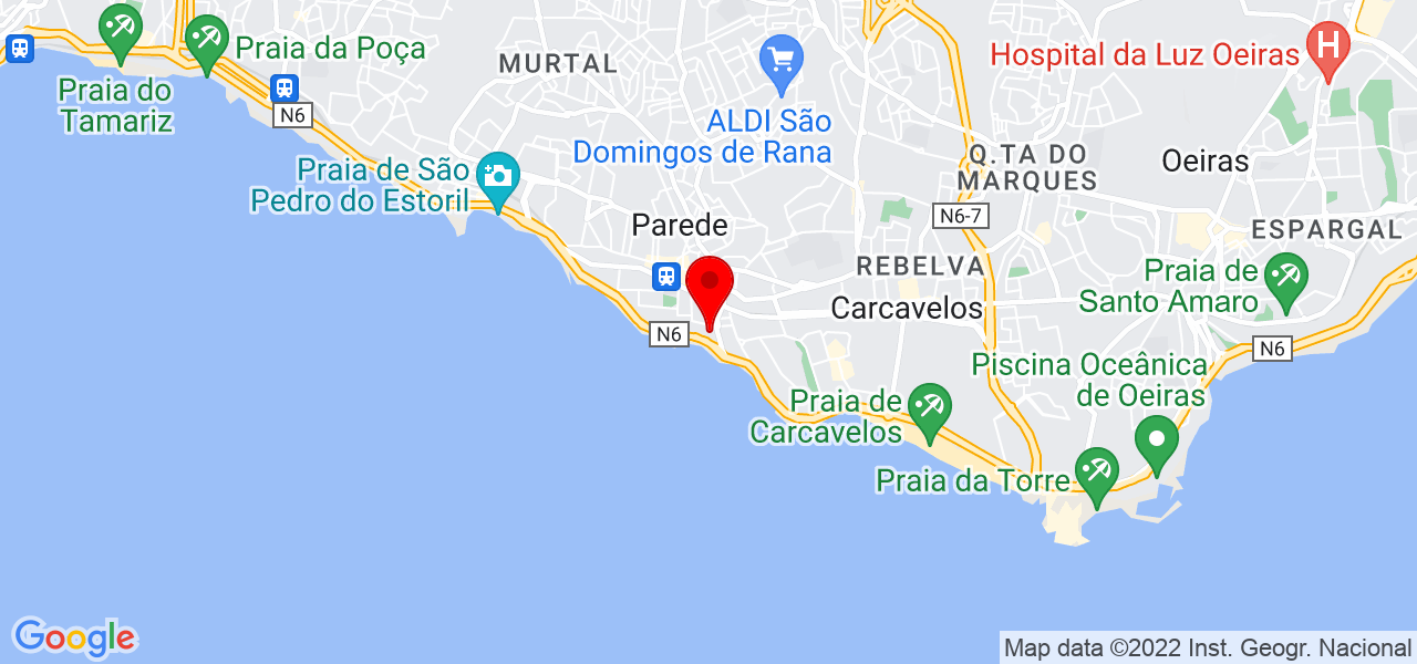 M&ocirc;nica - Lisboa - Cascais - Mapa