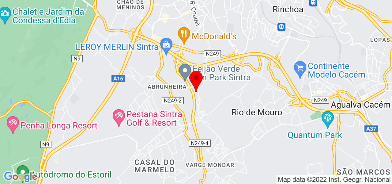 FormulaFix - Centro Auto - Lisboa - Sintra - Mapa