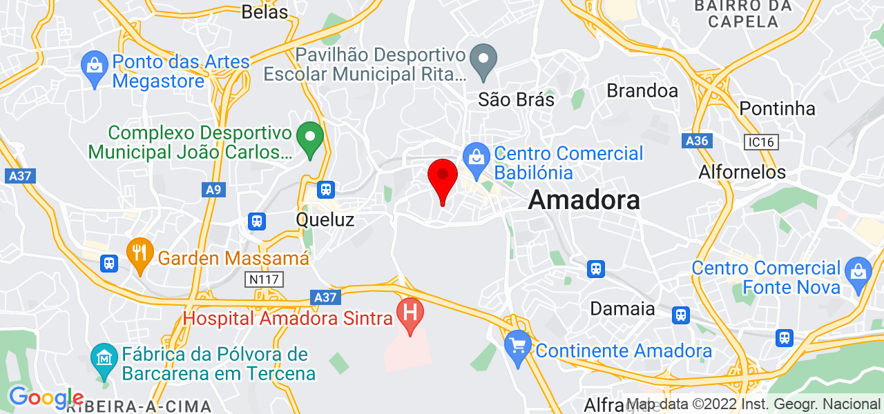 GasparBarber - Lisboa - Amadora - Karte