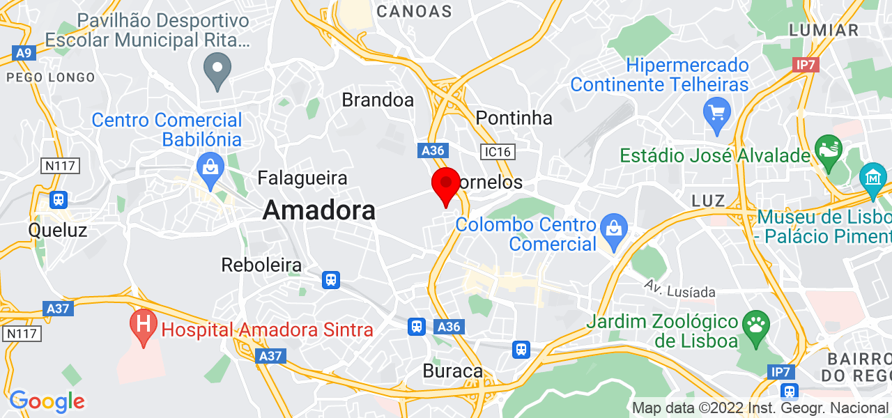 EstiloArt service - Lisboa - Amadora - Mapa