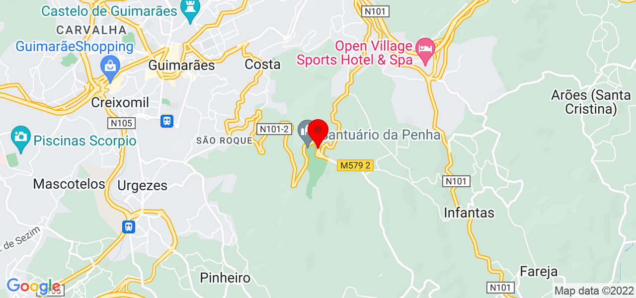 Samuel Pinto - Braga - Guimarães - Mapa
