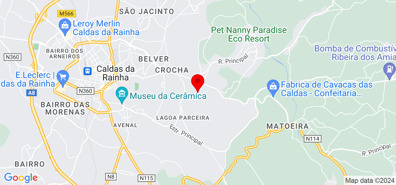Novo Lar Construtora - Leiria - Caldas da Rainha - Karte