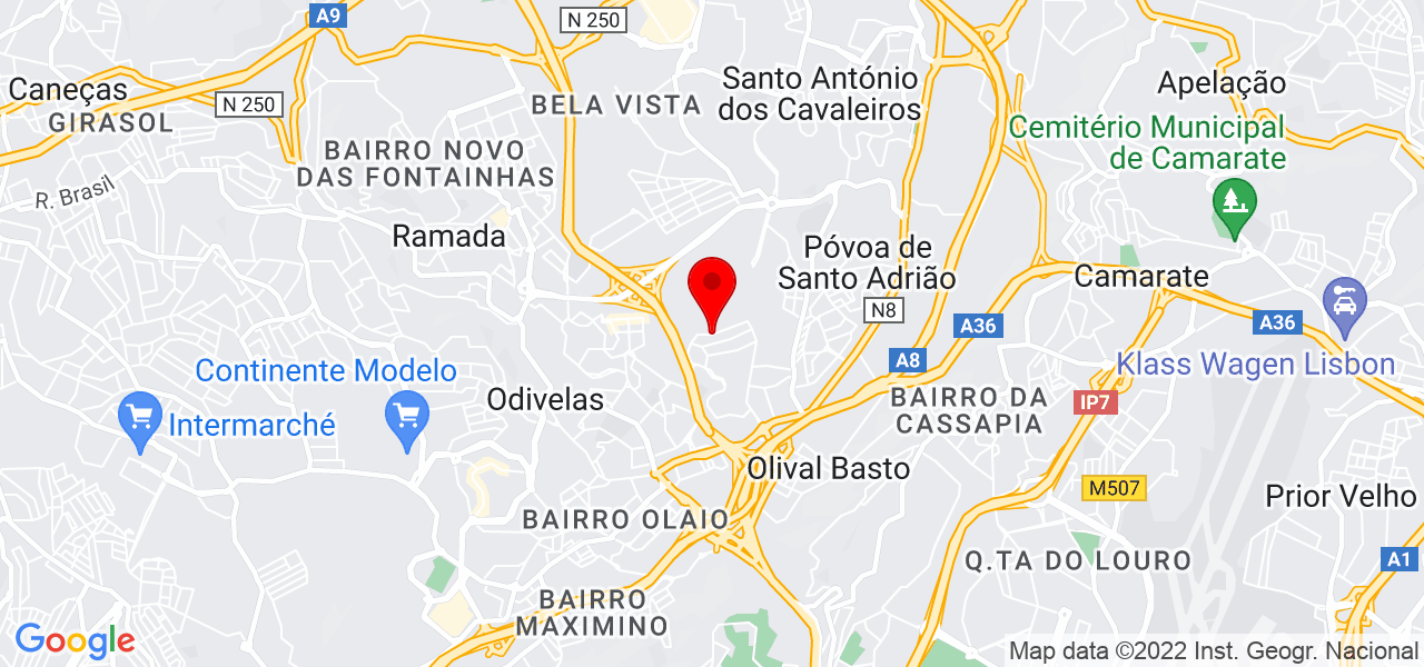 M&oacute;nica - Lisboa - Odivelas - Mapa