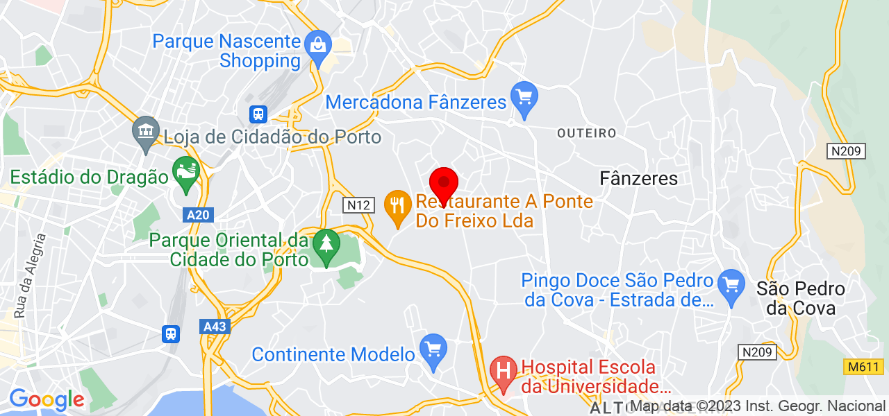 Nanci - Porto - Gondomar - Mapa