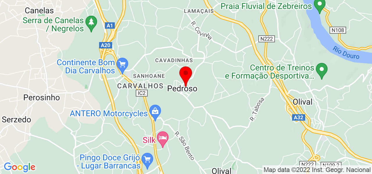 Diogo Oliveira - Porto - Vila Nova de Gaia - Mapa