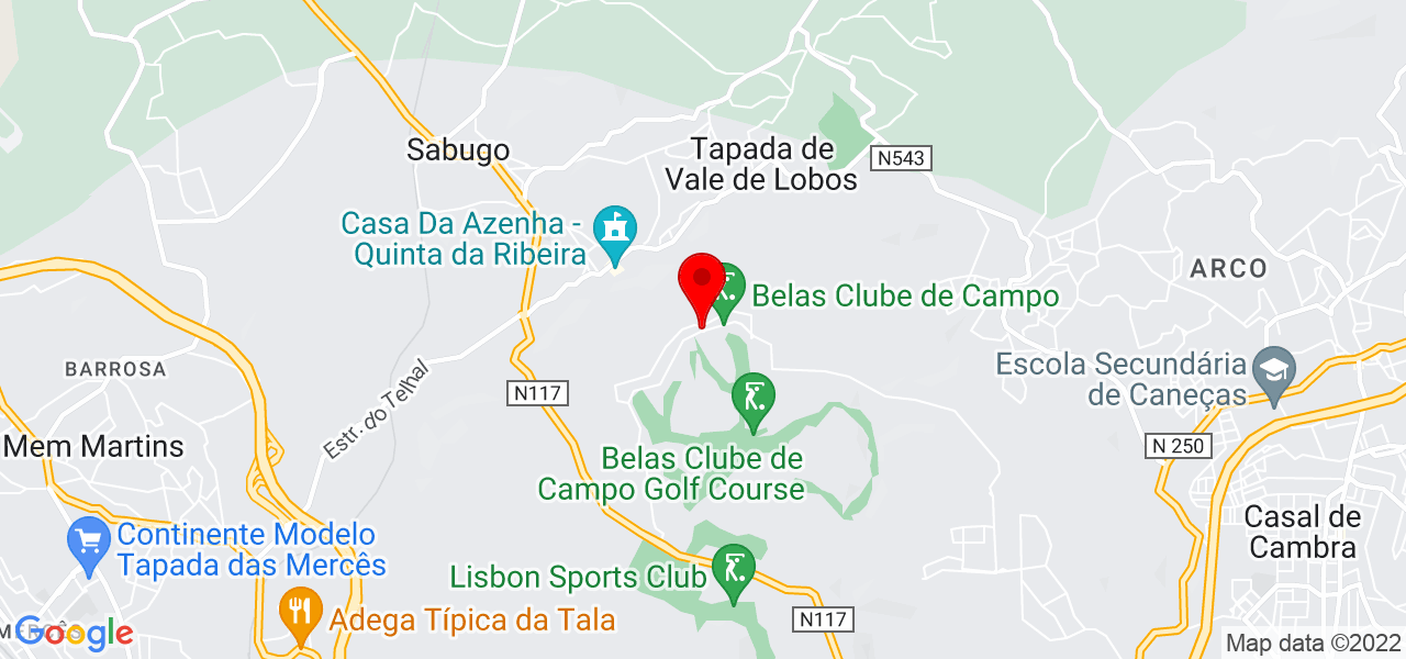 Carolina Guedes - Lisboa - Sintra - Mapa