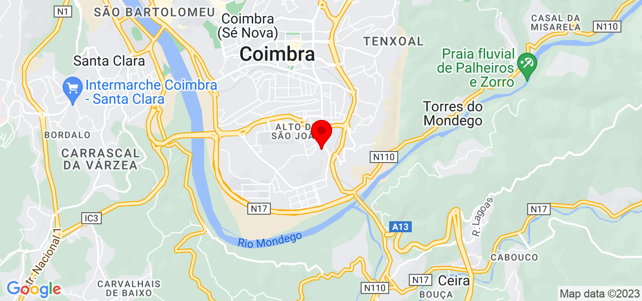 Geucilene - Coimbra - Coimbra - Mapa