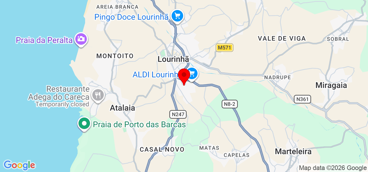 Mecânica de automóvel - Lisboa - Lourinhã - Mapa