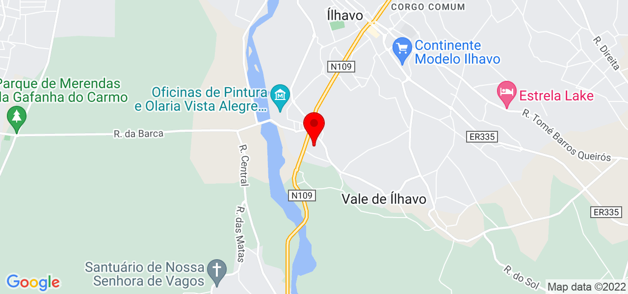 Sandra Mateus - Aveiro - Ílhavo - Mapa