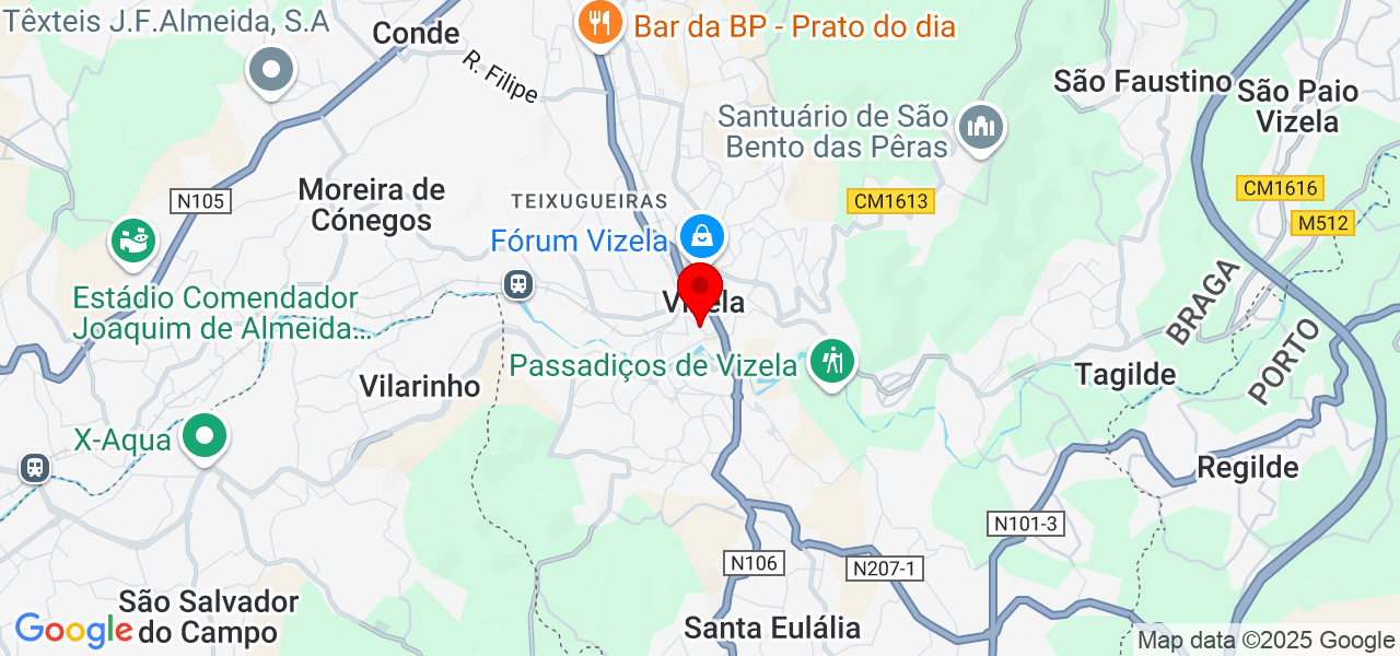 Alexandra Pereira do Nascimento - Braga - Vizela - Mapa