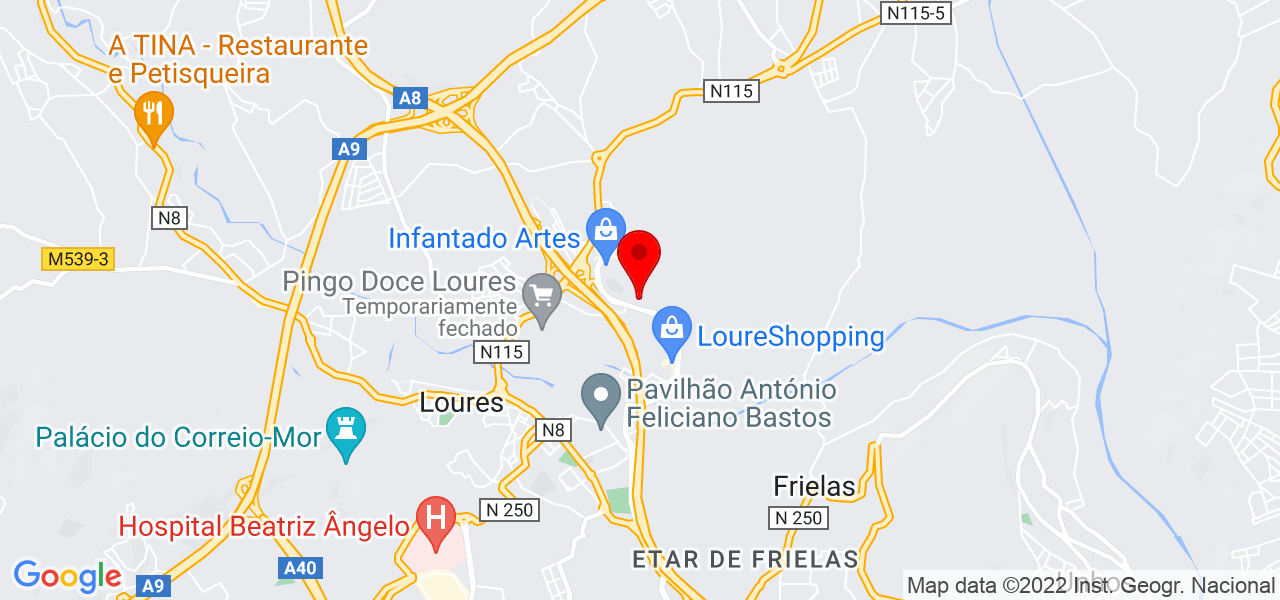 In&ecirc;s Febrero Lopo - Lisboa - Loures - Mapa