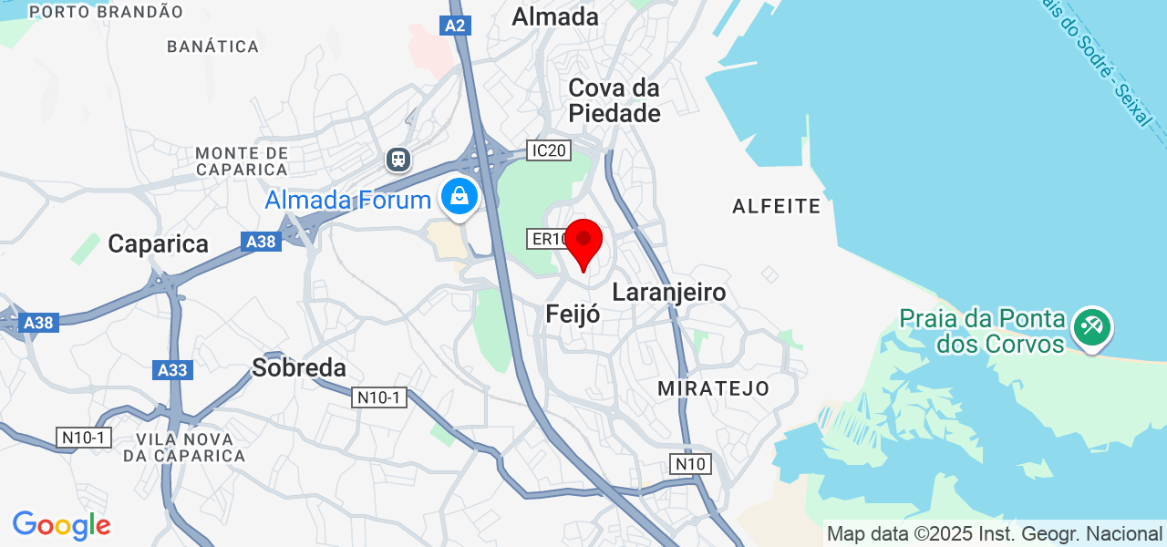Cátia Silva - Setúbal - Almada - Map