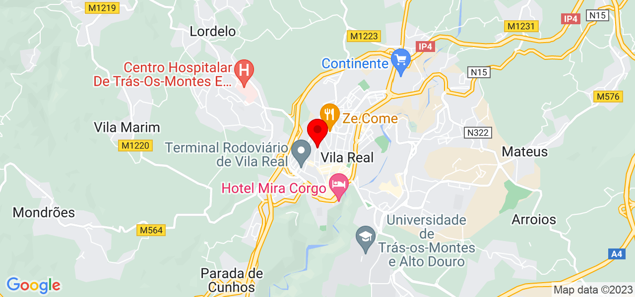 Adenilda - Vila Real - Vila Real - Mapa