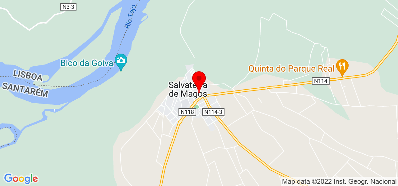 Cl&aacute;udia - Santarém - Salvaterra de Magos - Mapa