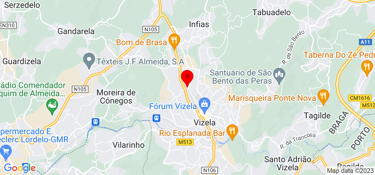 Miguel Martins - Braga - Vizela - Map