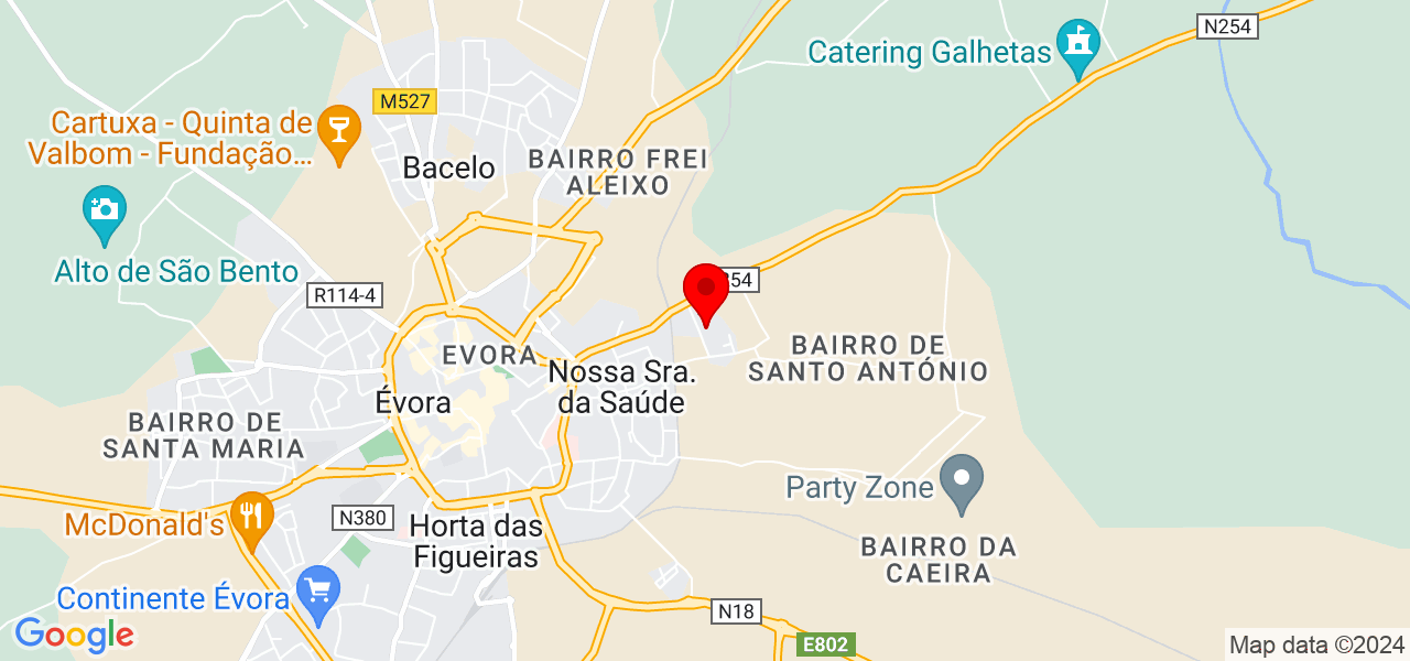 Ana Fernandes - Évora - Évora - Map