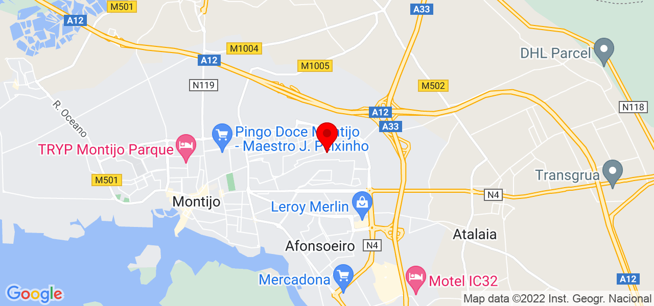Maria Jos&eacute; Magro - Setúbal - Montijo - Mapa