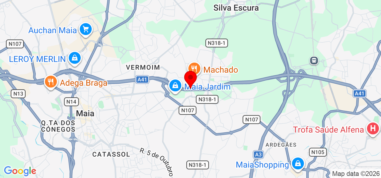 Marcelo Lopes - Porto - Maia - Mapa