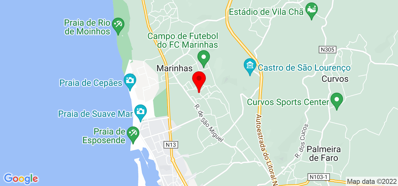 João Marques Jácome - Braga - Esposende - Mapa