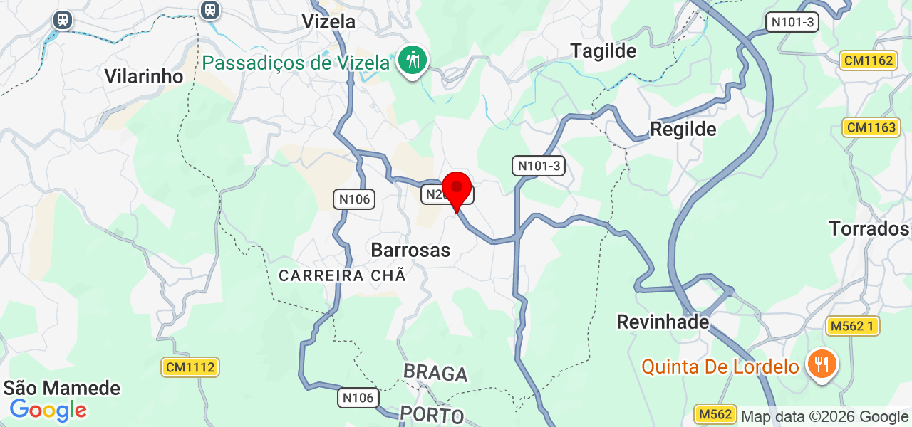 Monteiro Pinturas - Braga - Vizela - Map
