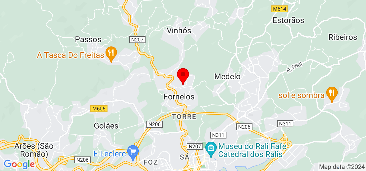 Rinaldo Morgado - Braga - Fafe - Map