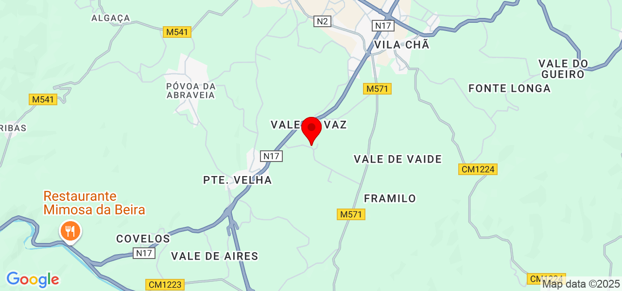 Daniela Barbosa - Coimbra - Vila Nova de Poiares - Map