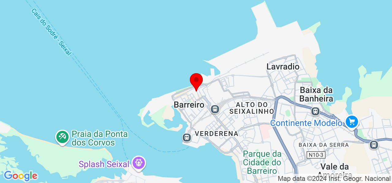 Aurora Circhetta - Setúbal - Barreiro - Mapa