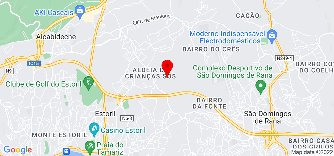 Rebeca - Lisboa - Cascais - Mapa