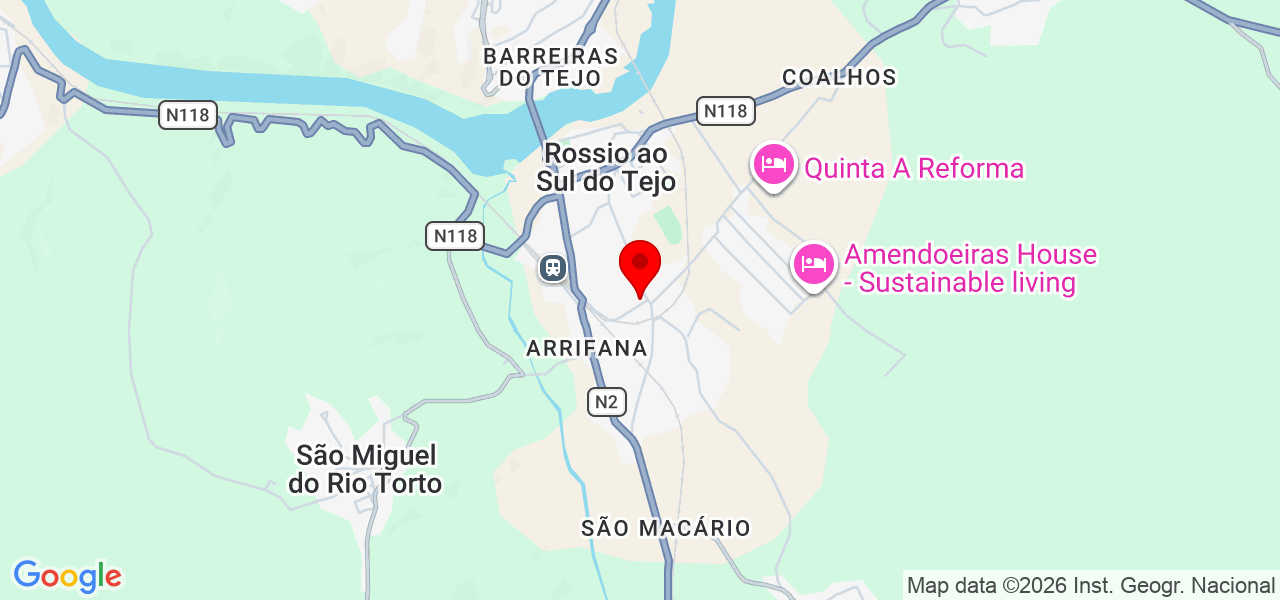 Jeferson - Santarém - Abrantes - Mapa