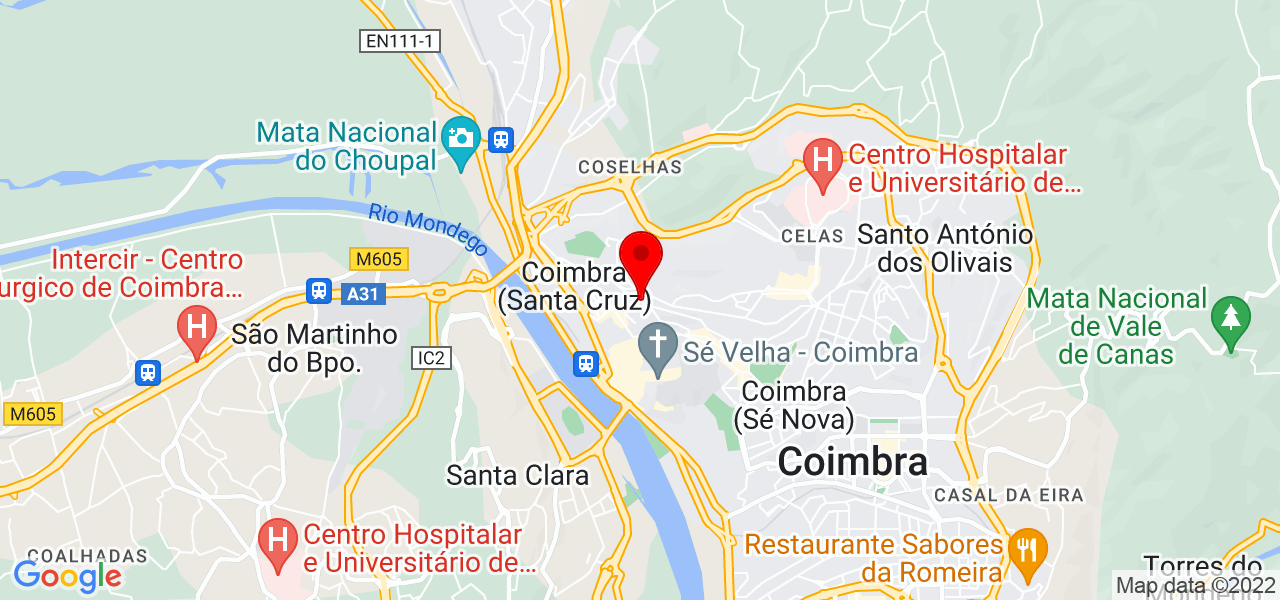 Milagulhas - Coimbra - Coimbra - Mapa