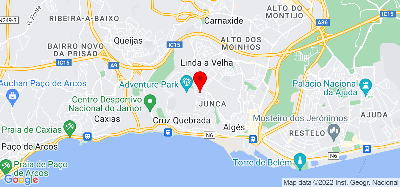 Frederico Domingues - Lisboa - Oeiras - Mapa