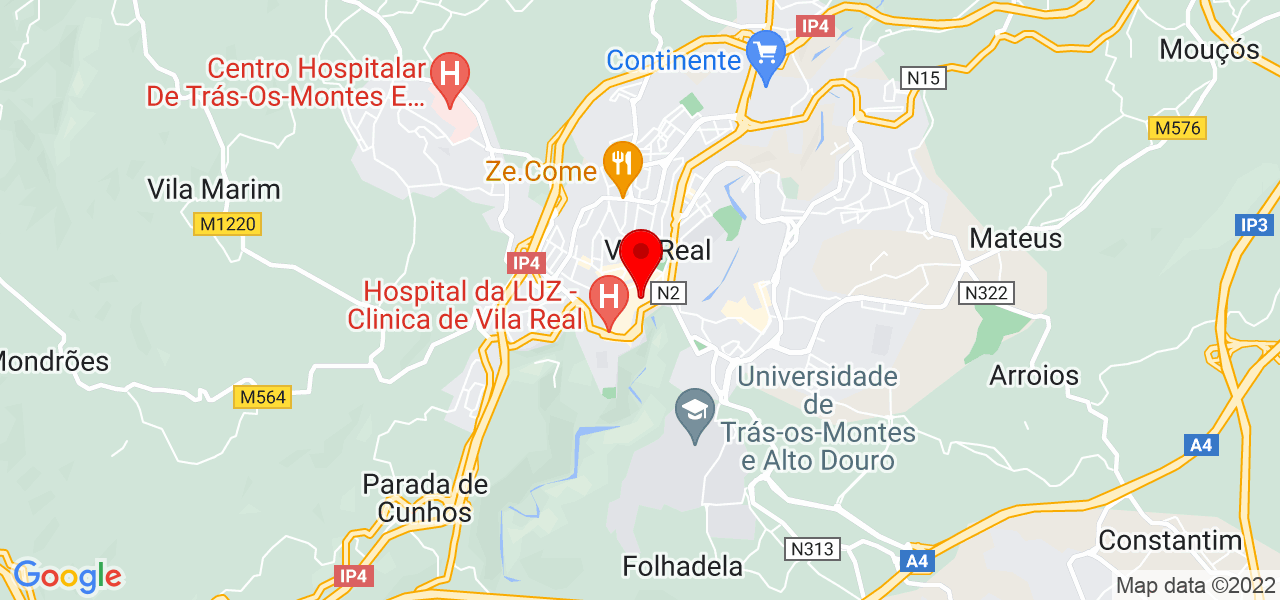 Ana Carolline - Vila Real - Vila Real - Mapa