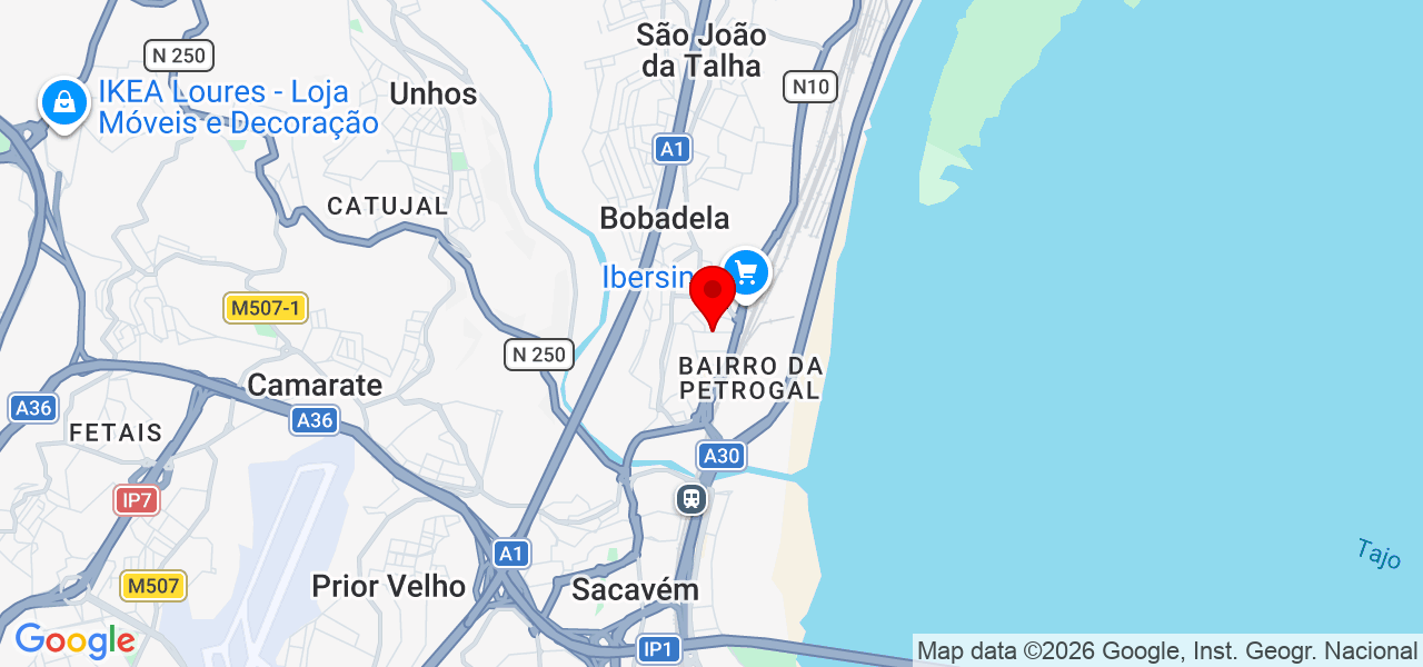 Tiago - Lisboa - Loures - Mapa