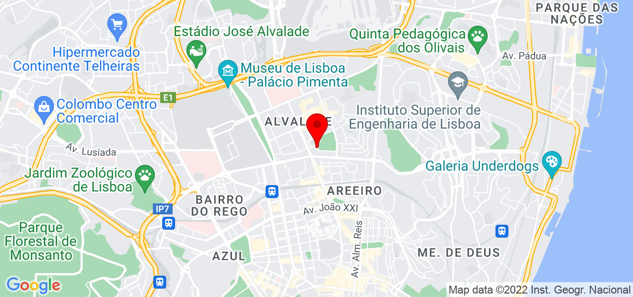 Dom&iacute;nio das obras - Lisboa - Lisboa - Mapa