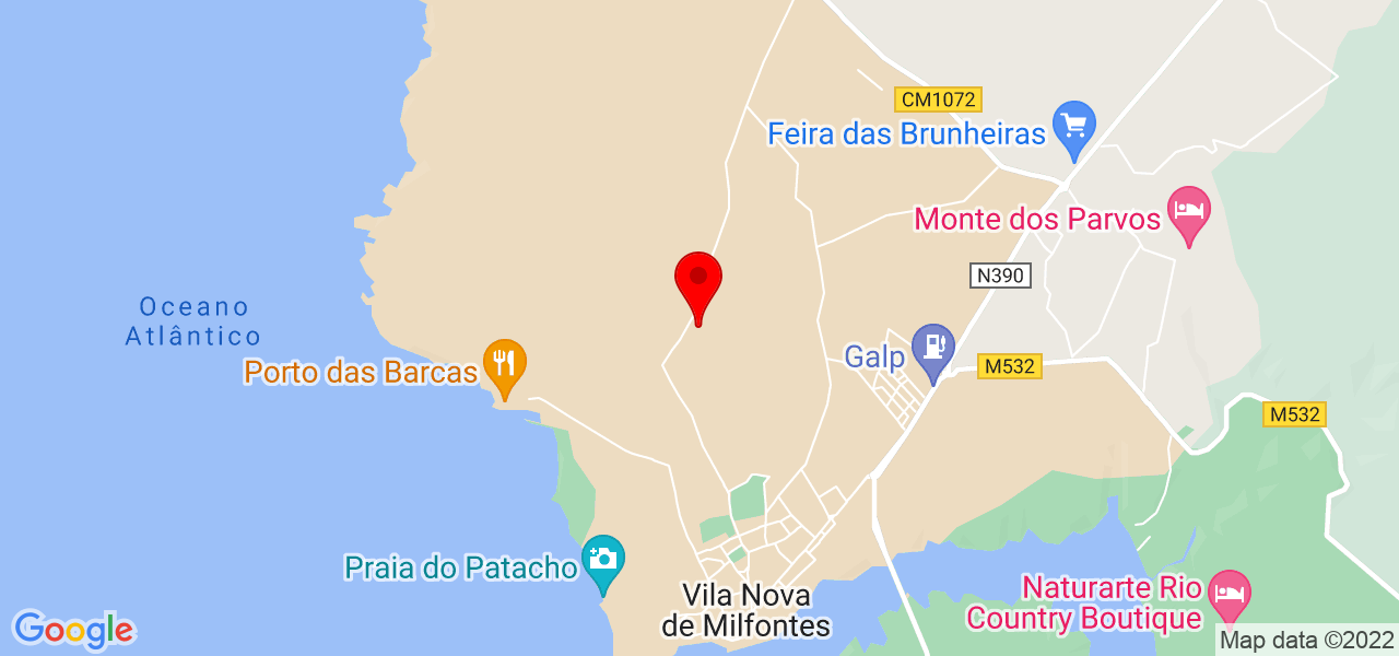 vs construçoes - Beja - Odemira - Mapa