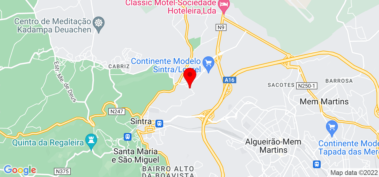In&ecirc;s Ruivo - Lisboa - Sintra - Mapa