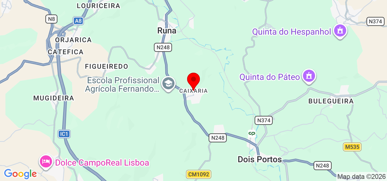Construções e limpezas Neves - Lisboa - Torres Vedras - Mapa