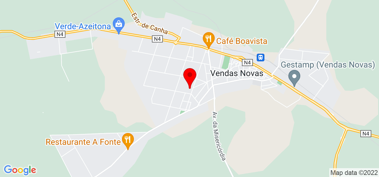 Rosalina Valentim - Évora - Vendas Novas - Mapa