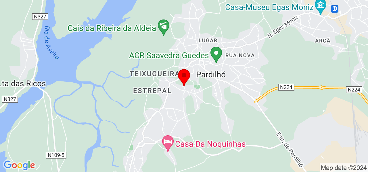 Gl&oacute;ria Santos - Aveiro - Estarreja - Mapa