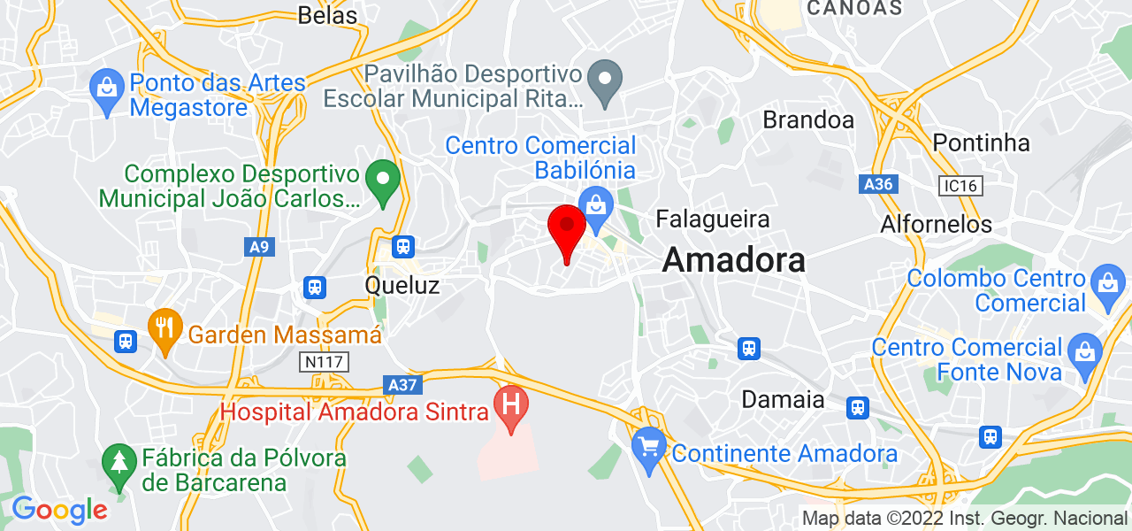 Rafael Menezes - Lisboa - Amadora - Mapa