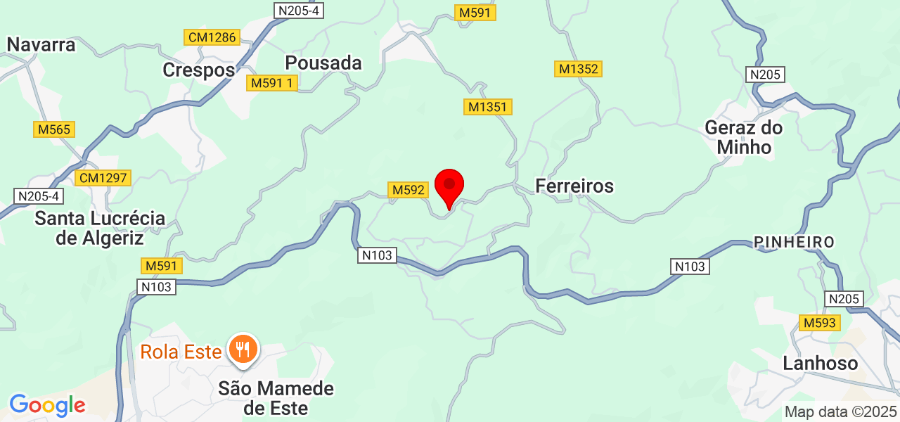 Voltaris - Braga - Póvoa de Lanhoso - Mapa