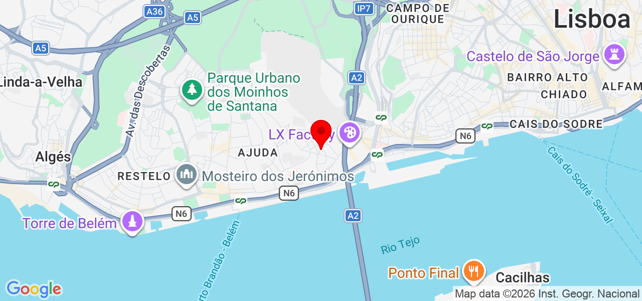 Rosa passadeira - Lisboa - Lisboa - Mapa