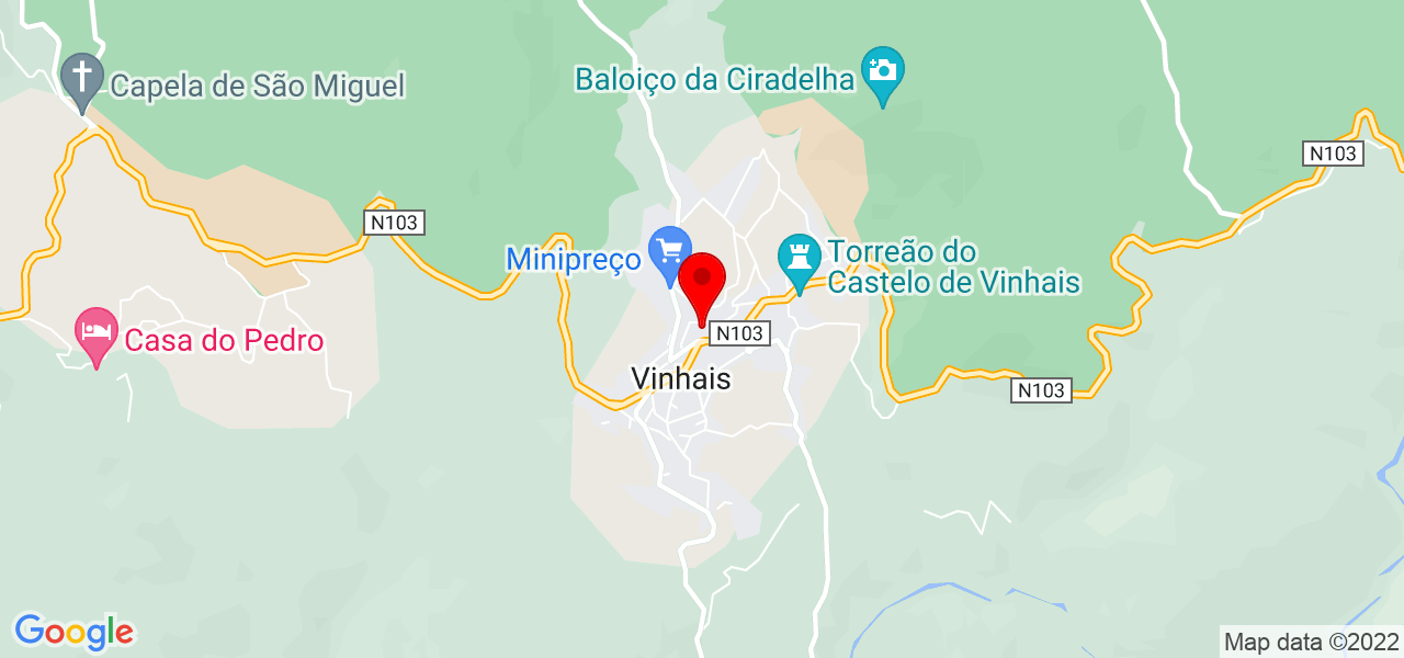 Jorge Gon&ccedil;alves - Bragança - Vinhais - Mapa